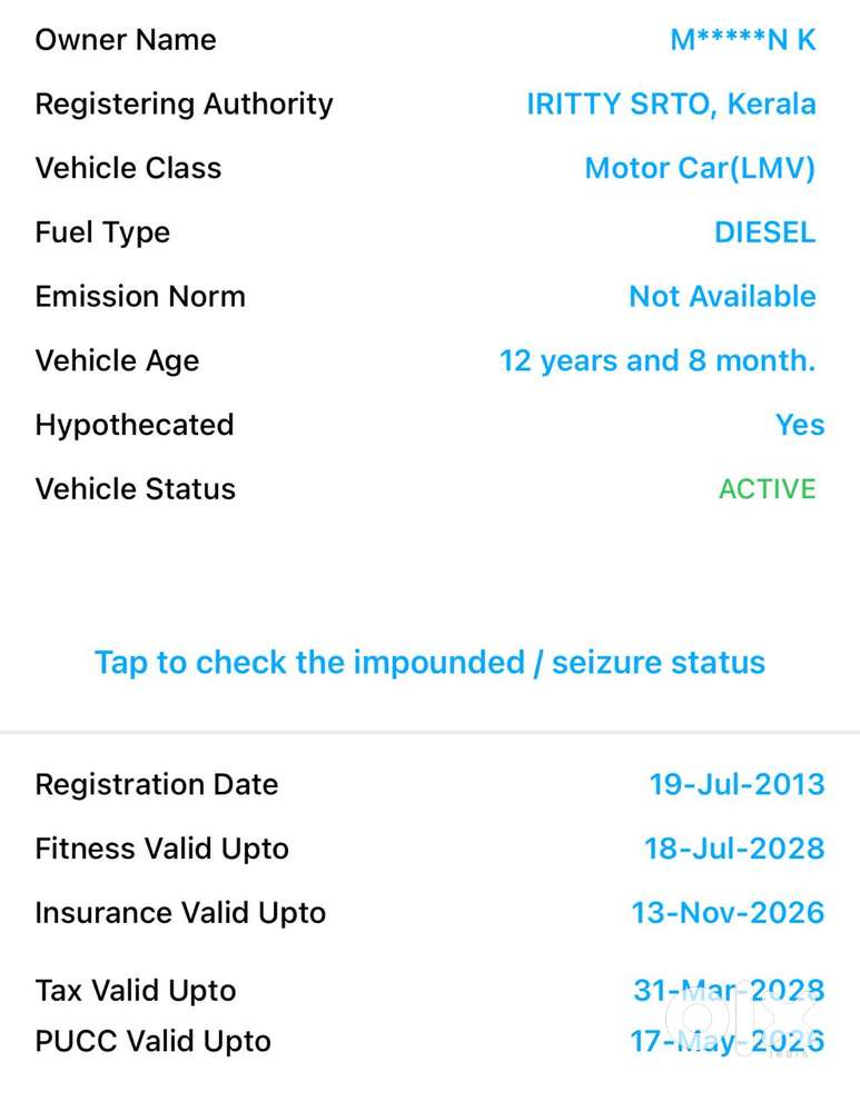 Maruti Suzuki Ritz Ldi Bs-iv, 2013, Diesel