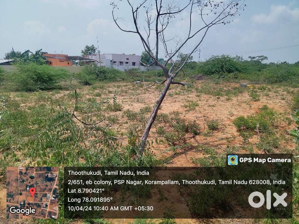 Selling 6 Cents Empty Land in EB Colony, Korkorampallam Tuticorin am