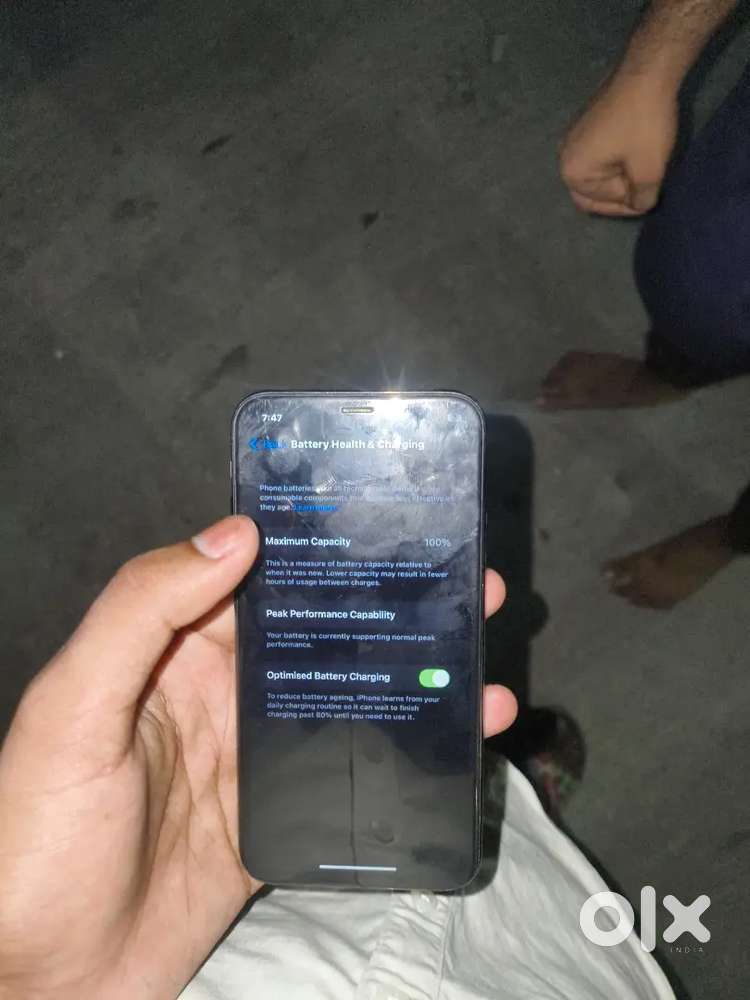 I phone x  front camera not working or display change