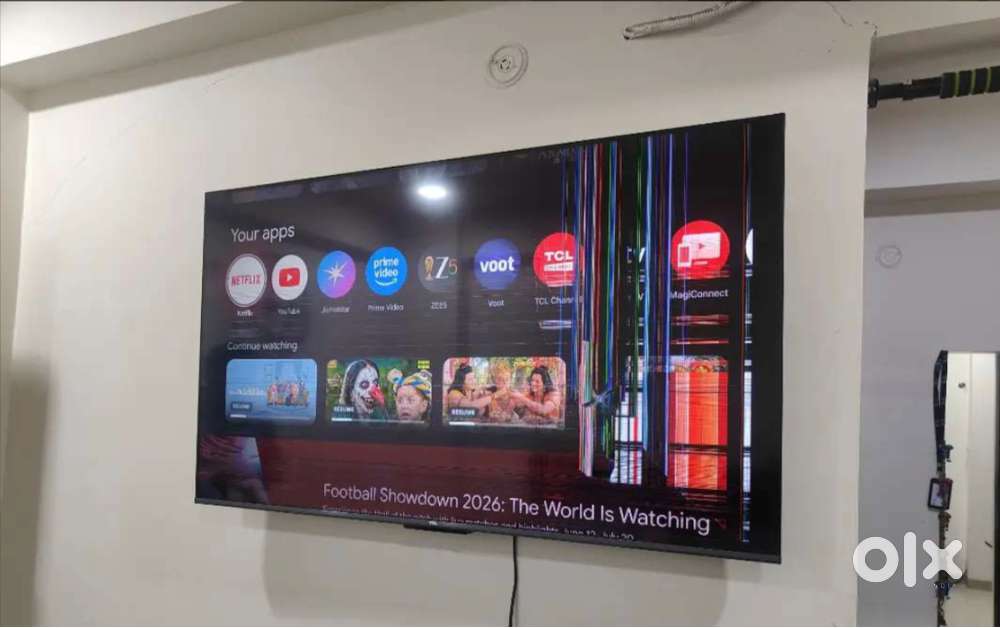 55 inch TCL TV with display crack 3 years old