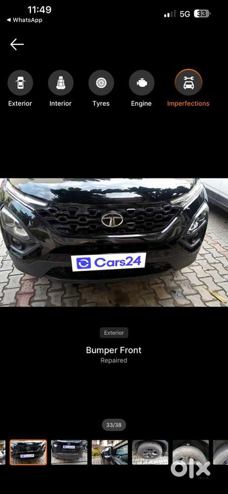 Tata Harrier In Black Colour