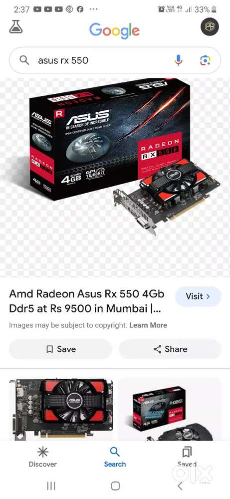 Asus hot sale rx 550