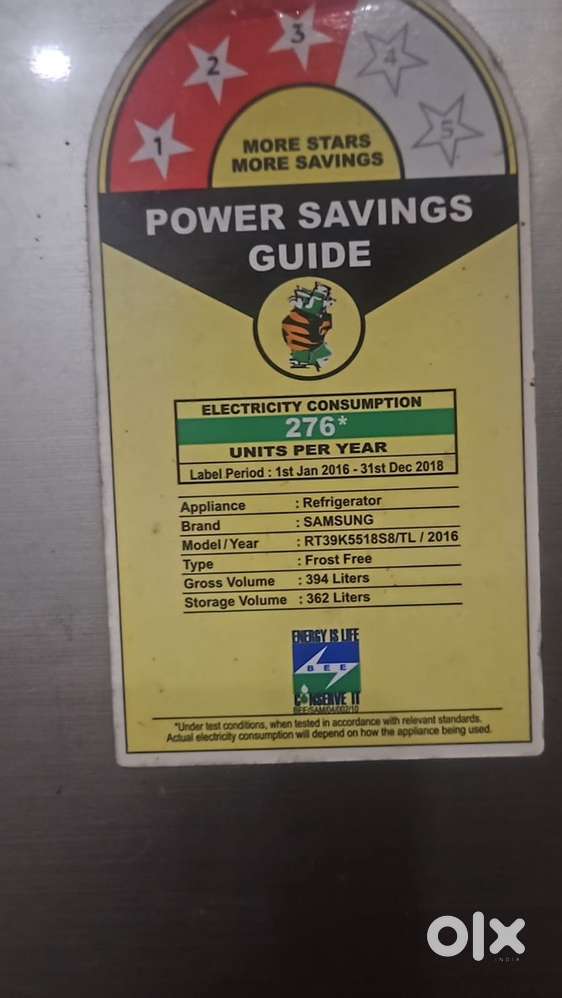 Samsung 400 ltr refrigerator- 10 yrs old