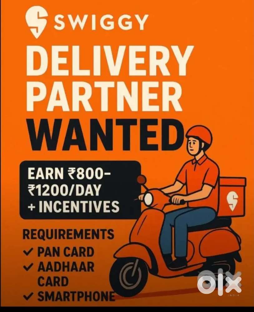Part time and full time Swiggy Riders Required