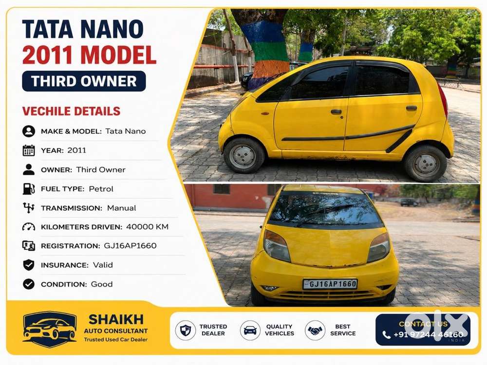 Tata Nano 2011 Petrol 35000 Km Driven