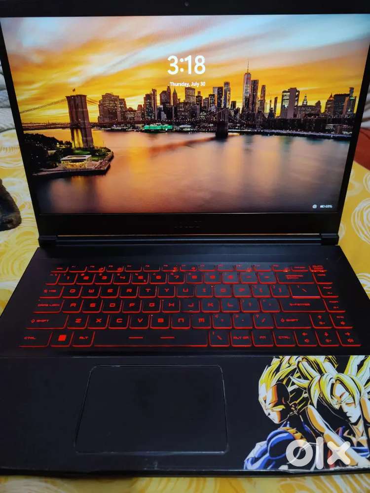 MSI GF63 gaming laptop in excellent condition.