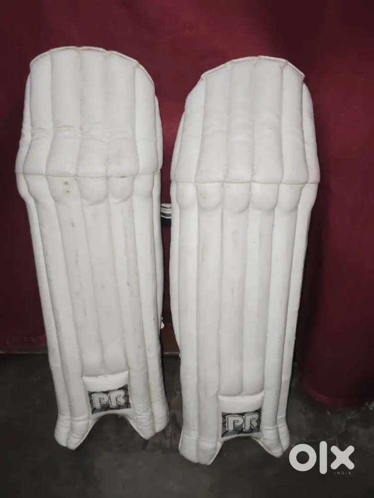 PR Leather Ball Wicket Keeping Pads - Men Size (Good Condition)