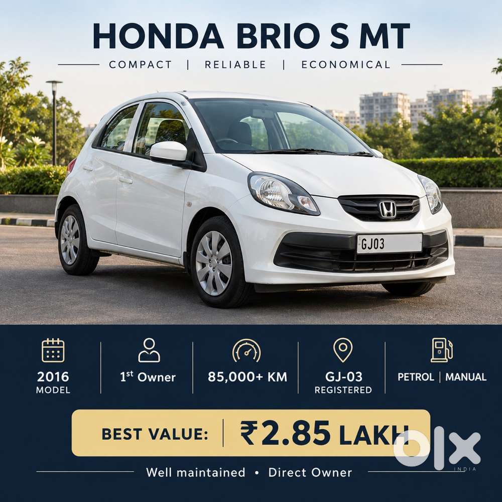 Honda Brio 1.2 S Mt Petrol