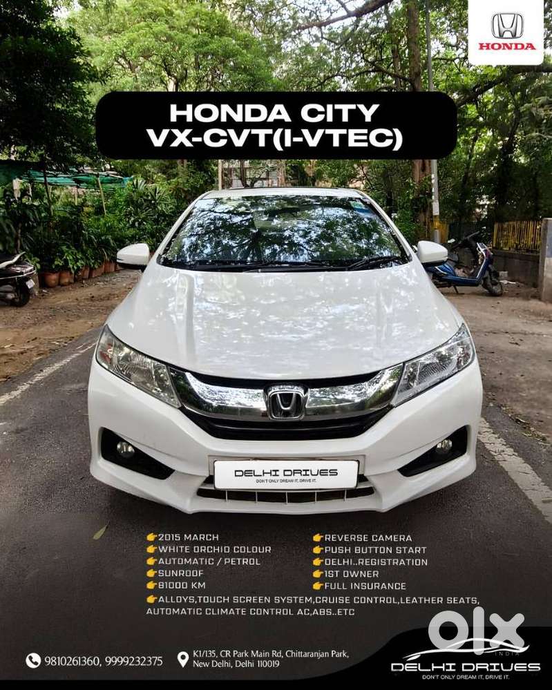 Honda City Vx Petrol Cvt, 2015, Petrol