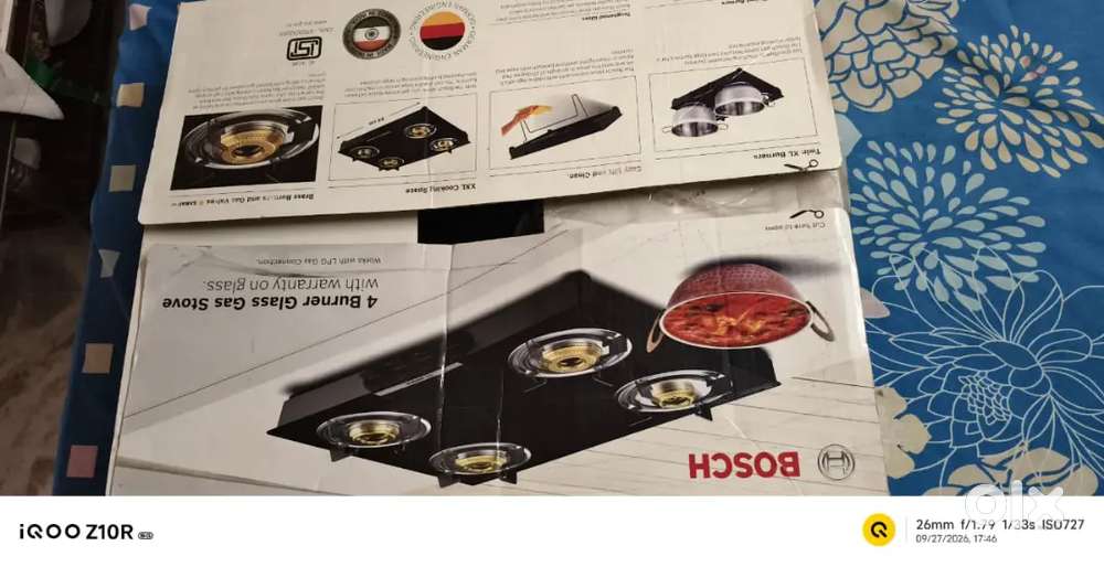 Bosch company 4 xxl burner glassstove