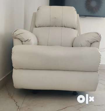 White best sale recliner chair