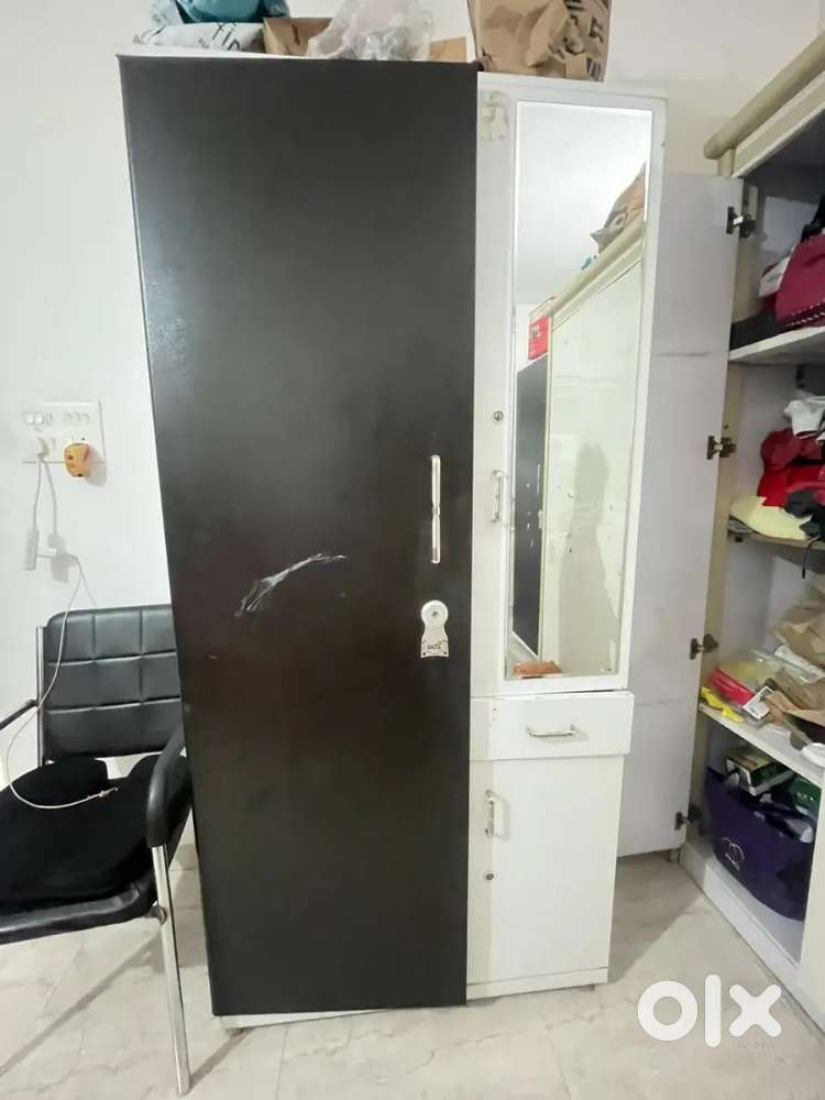 Tv unit and 3 door metal cupboard for sale