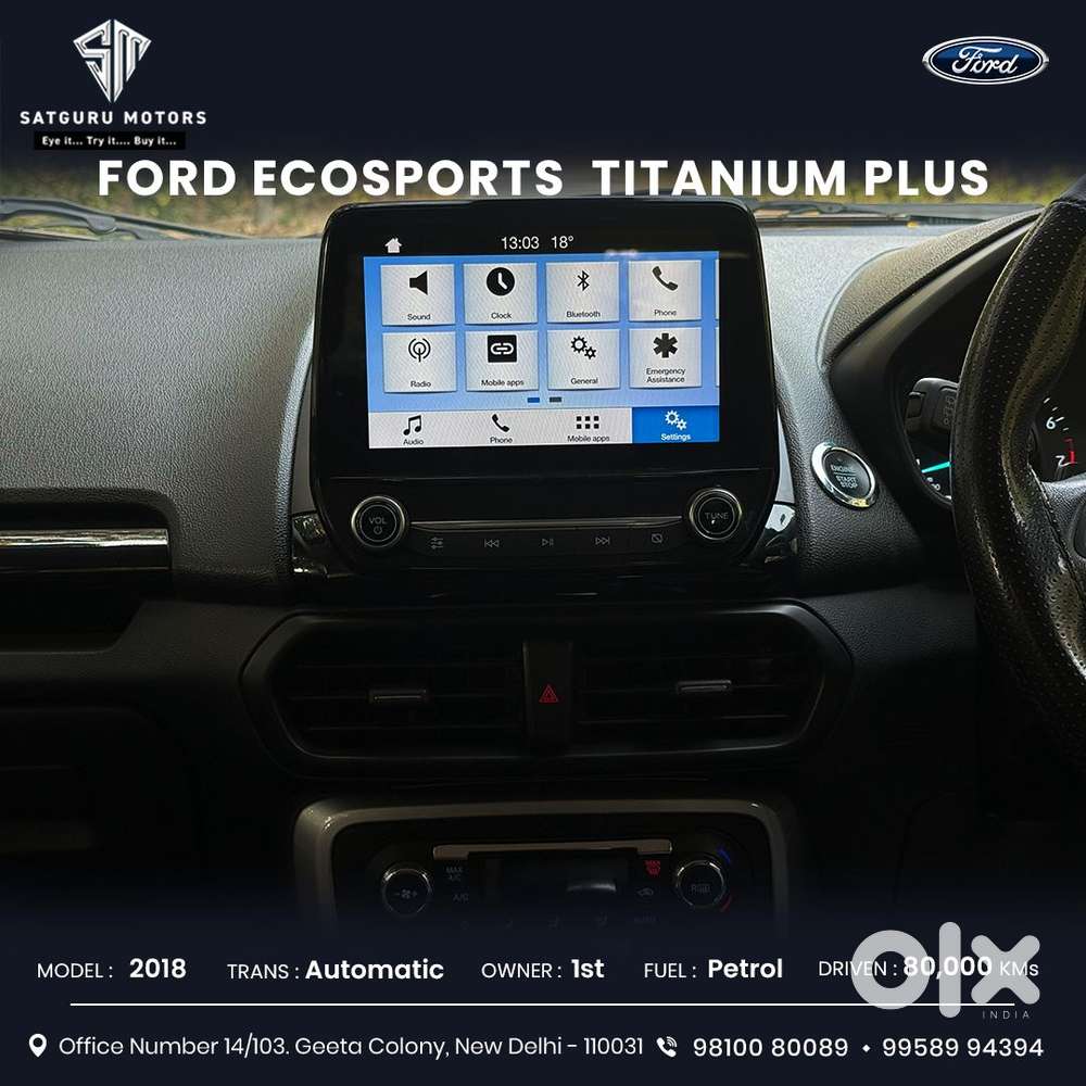 Ford Ecosport [2017-2021] 1.5 Titanium Ti Vct At, 2018, Petrol
