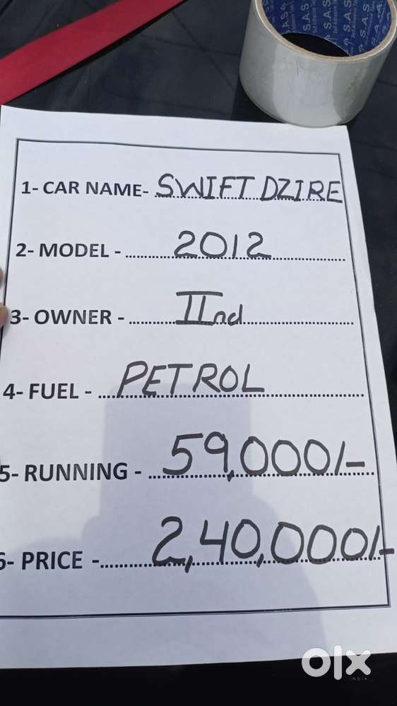 Maruti Suzuki Swift Dzire 1.2 Vxi Bsiv, 2012, Petrol