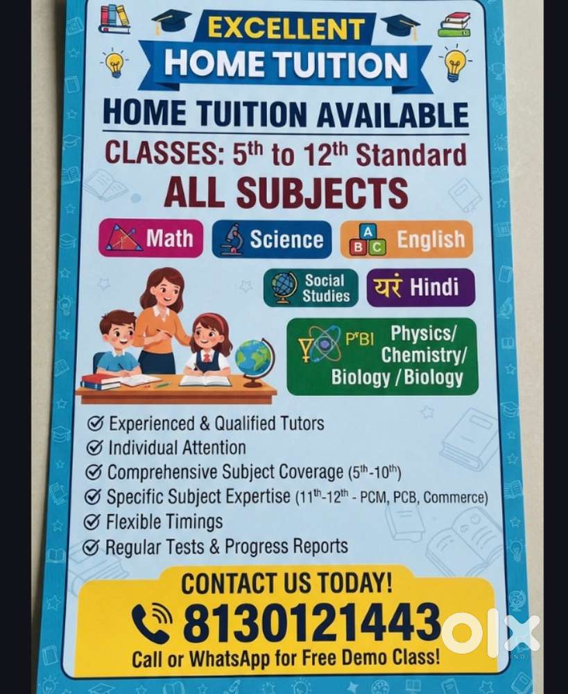 Home tution avaible