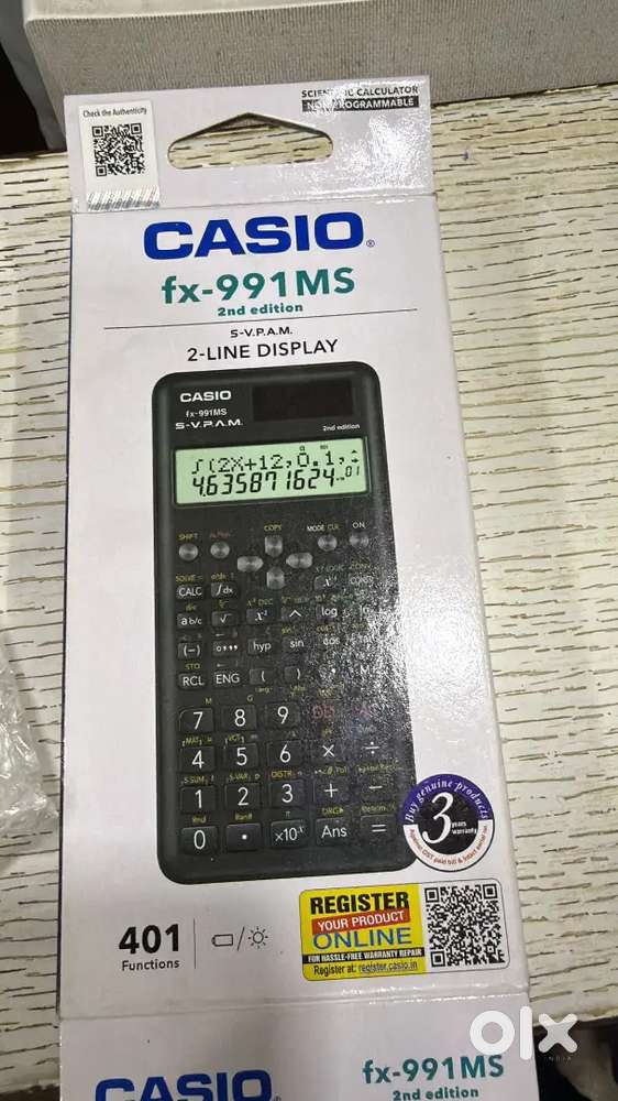 Calculator casio 991MS