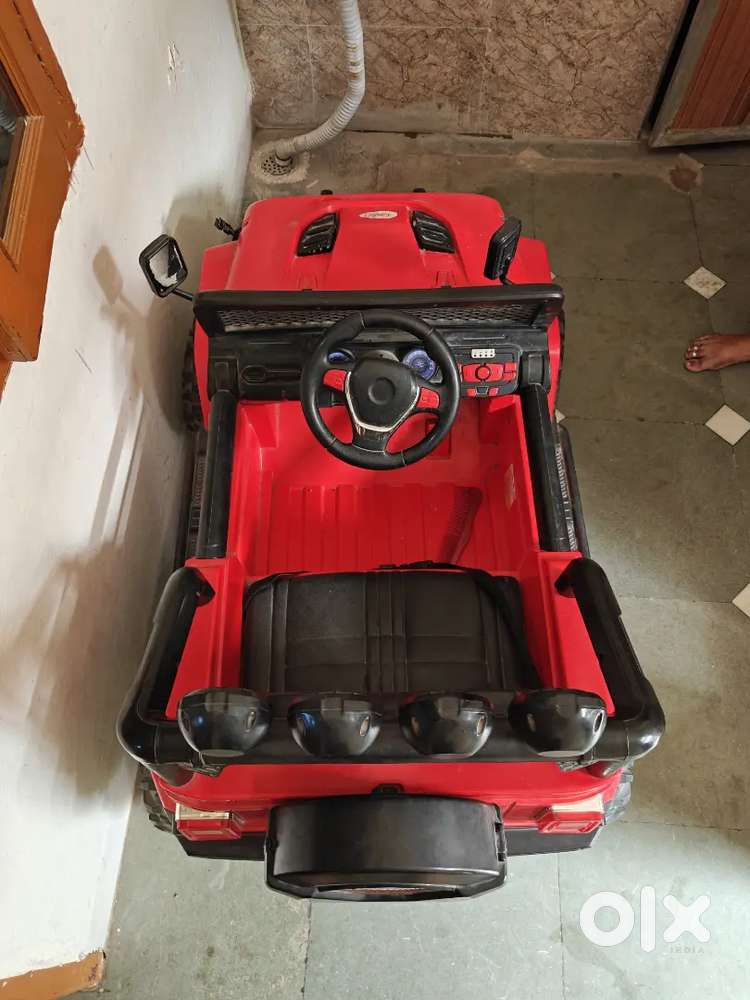 Kids remote car plus steering control bhi hai