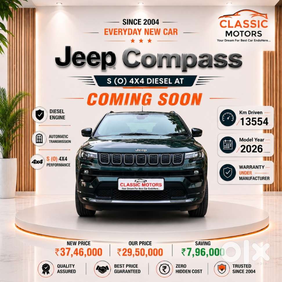 Jeep Compass Model S (o) Diesel 4x4 At, 2026, Diesel
