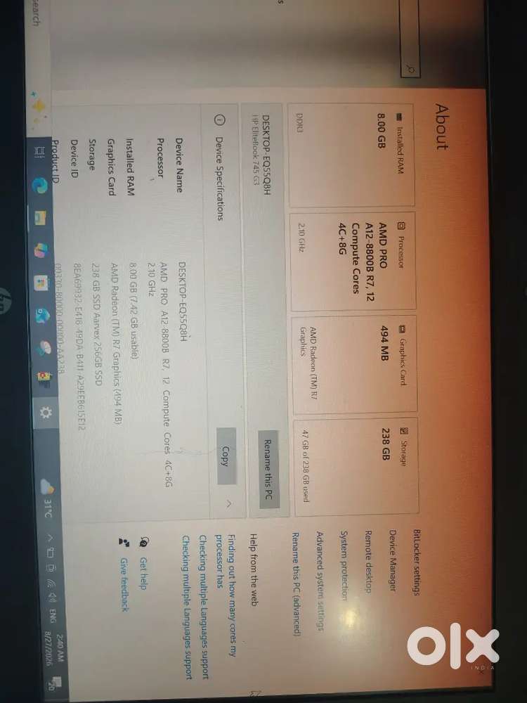 hp laptop for sell