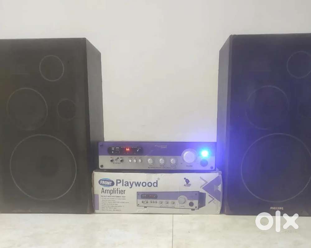 Brand new petti pack mosfet amplifier with original 3way philips speak