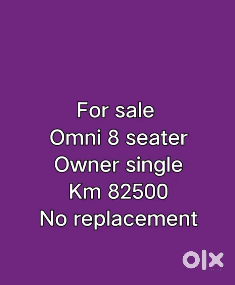 Omni 8 1st Owner 83000 Km