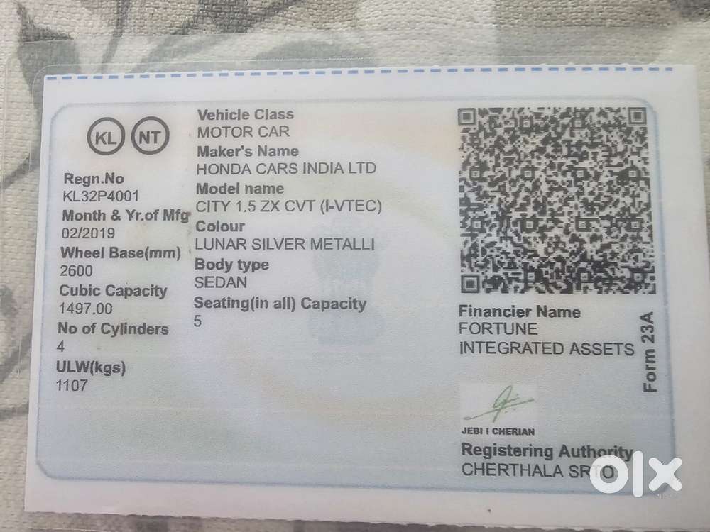 Honda City Zx Petrol Cvt, 2019, Petrol