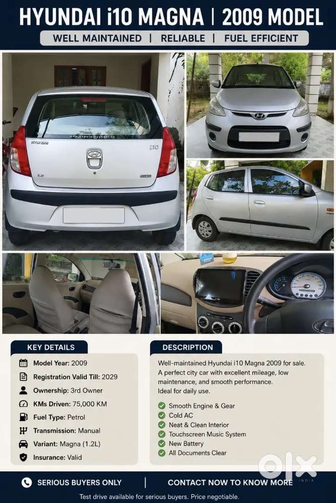 Hyundai I10 Magna 1.2l 2009
