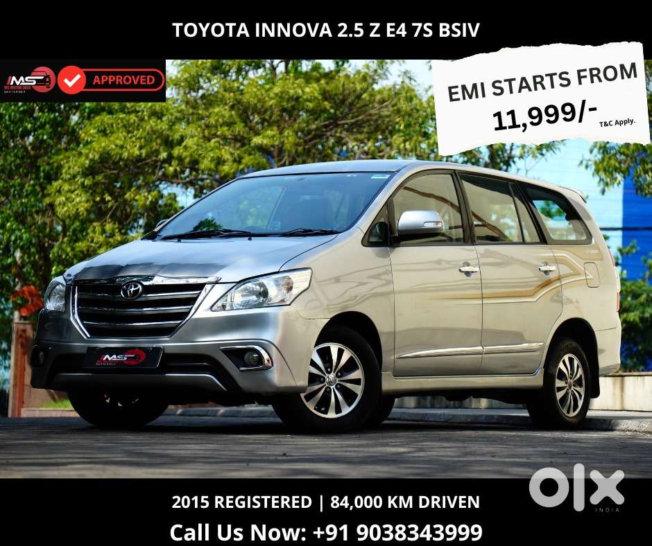 Toyota Innova 2.5 Z Diesel 7 Seater Bs Iv, 2015, Diesel