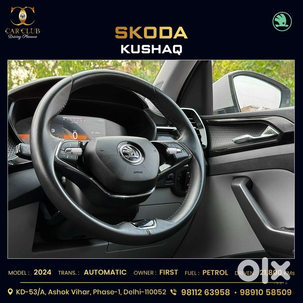 Skoda Kushaq 1.0 Tsi Style At (6 Airbags), 2024, Petrol
