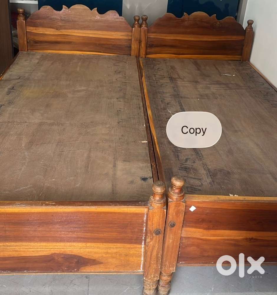 Teak beds single cots 2