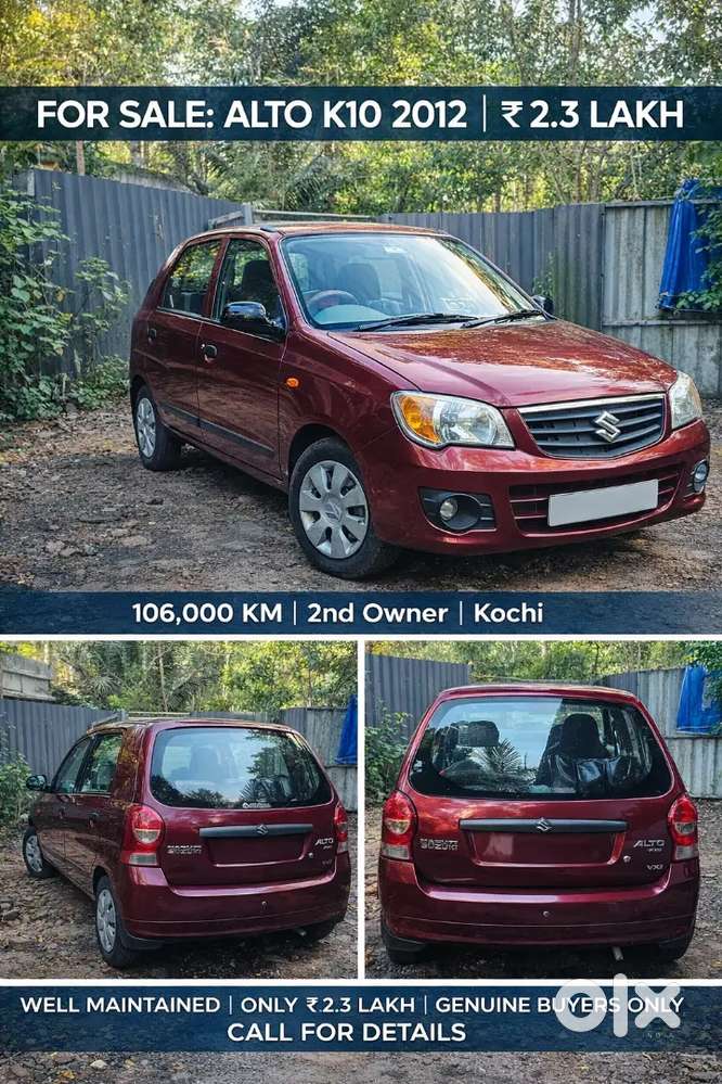 Maruti Suzuki Alto K10 2012 Petrol Good Condition