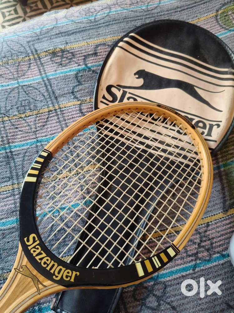 Raquette De Tennis Vintage Slazenger Challenge - Bois Graphite, Taille De Grip 4 1/2, Neuve Ancien Stock (NOS)