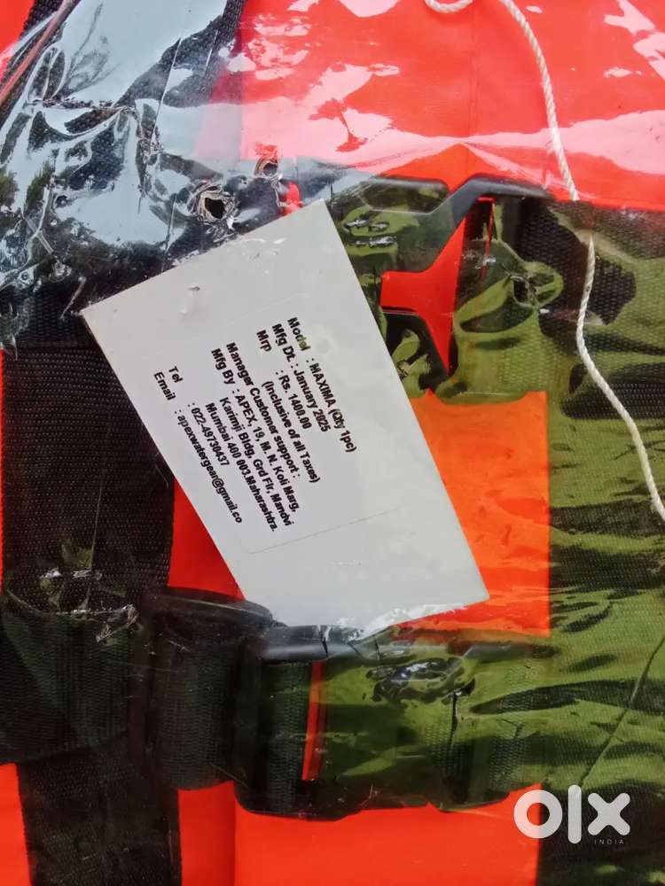 Life jacket for boating