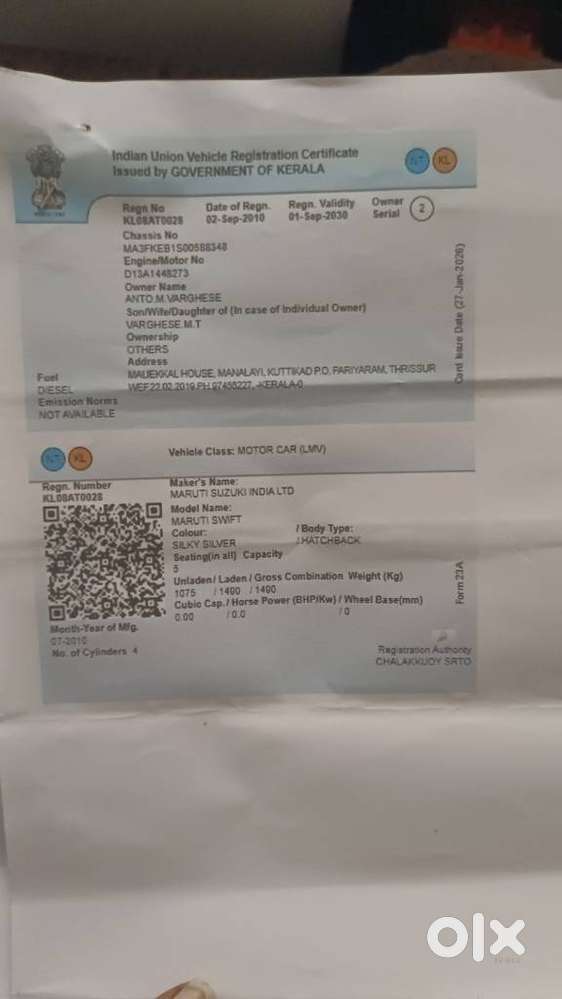 Maruti Suzuki Swift Ddis Vdi, 2010, Diesel