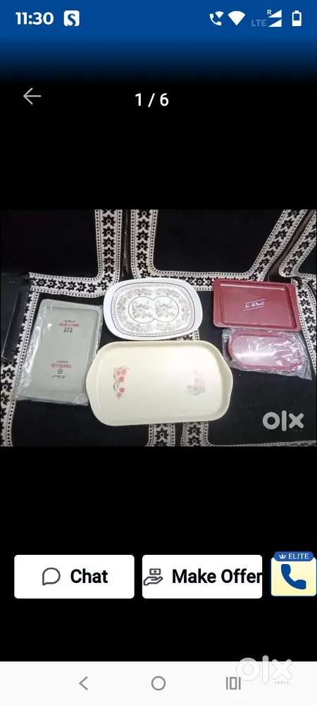 5 tray hai sell k liye pehle aao pehle pao
