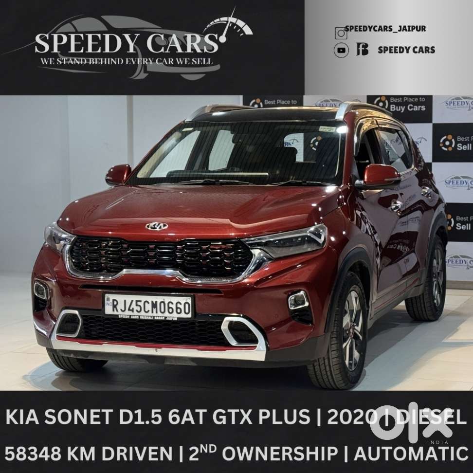 Kia Sonet 1.5 Gtx Plus Diesel At Dt, 2020, Diesel