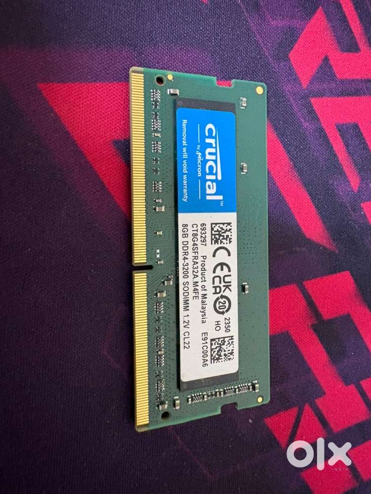 Crucial Ram DDR4 8gb 3200Mhz,Rs4500