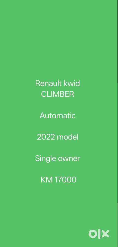 Renault Kwid Rxt Amt Climber (automatic), 2022, Petrol