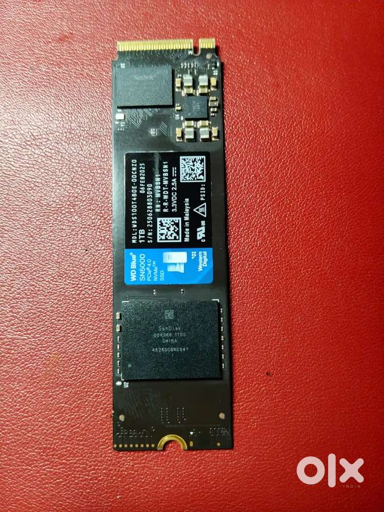 WD Blue SN5000 1TB NVMe Gen4 SSD Under Warranty Excellent Conditio
