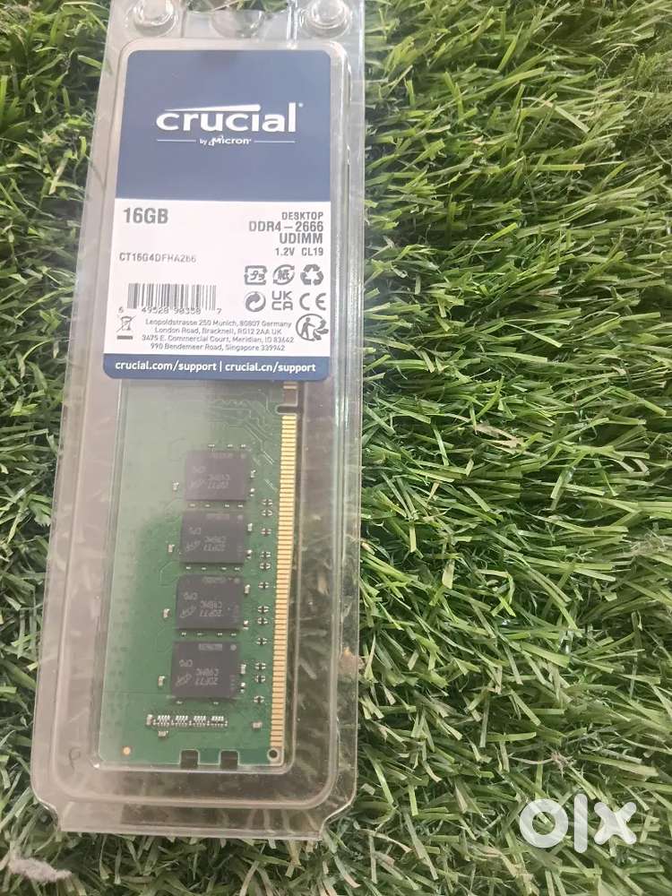 Crucial Ddr4 16gb ram (sealed pack ) not used new