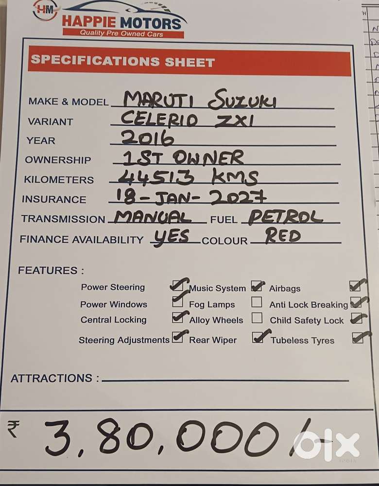 Maruti Suzuki Celerio 1.0 Zxi Mt, 2016, Petrol