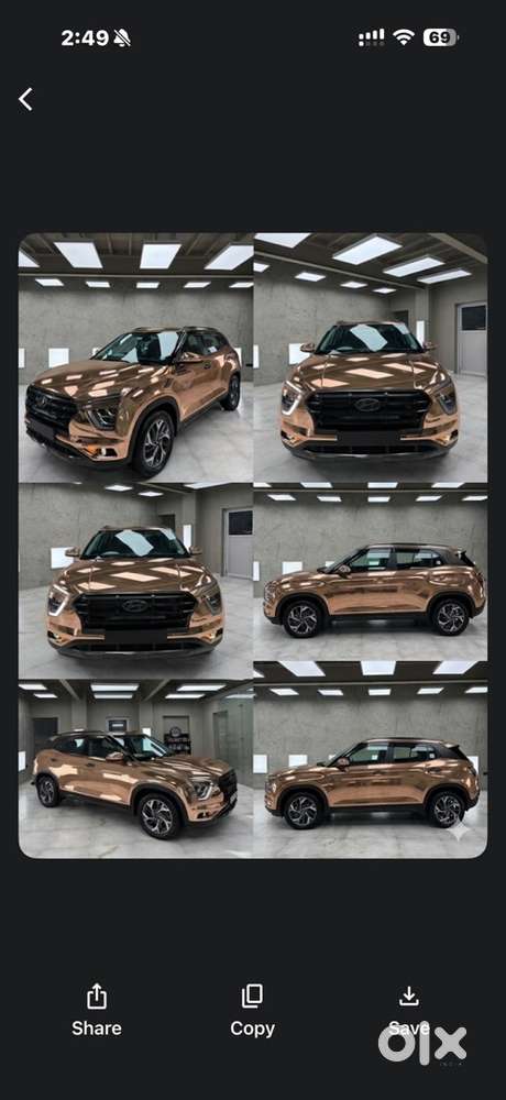 India’s First Rose Gold Hyundai Creta Sx(o) (top-end Diesel)