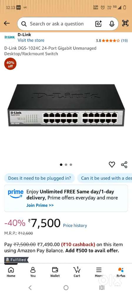 D link rackmount switch 24