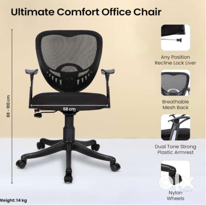 Ergonomic Office Chair (2 no.)