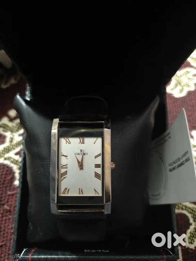Mens ESCORT tank watch OLD Japan mechanism