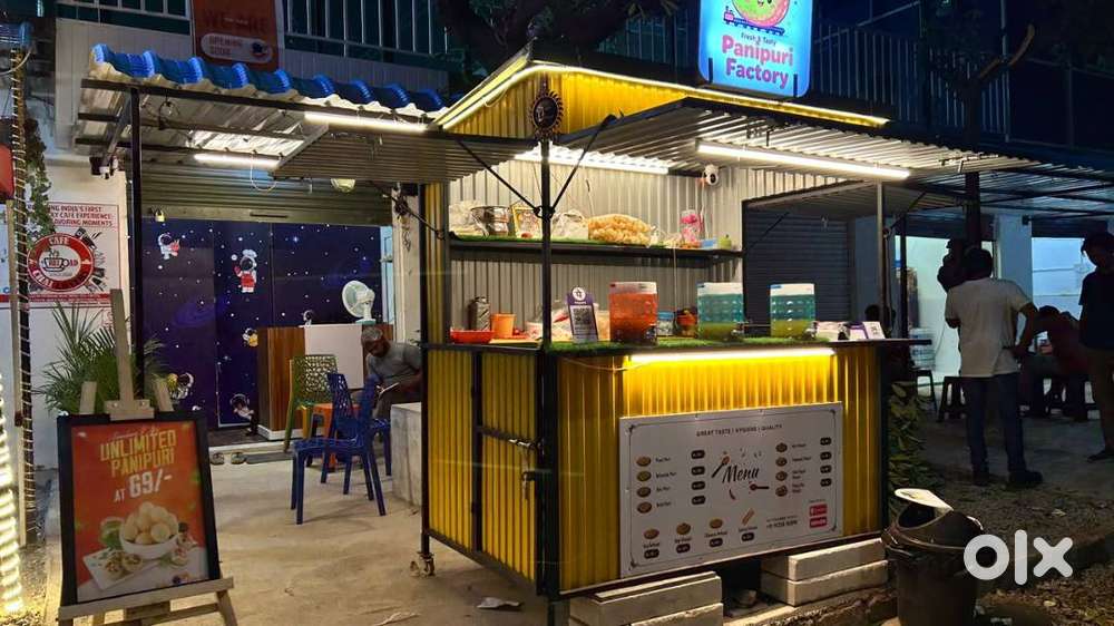 Pani Puri/Tea Stallcontainer with stove
