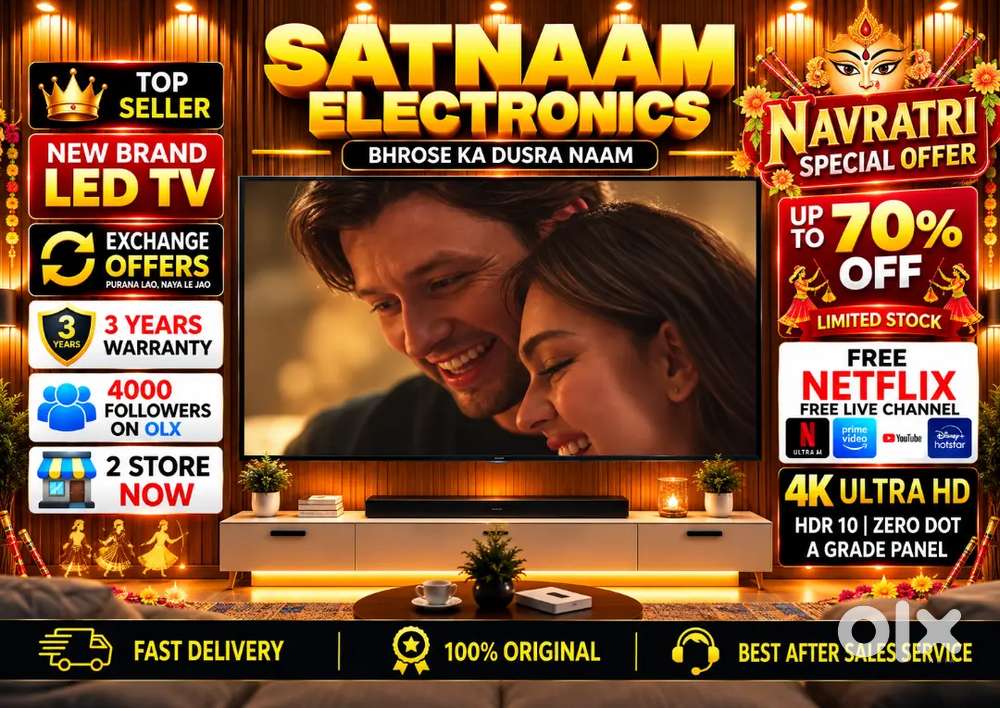 43 Q-LED TV 3 YEARS WARRANTY 4K X PRO SERIES WITH WARRANTY