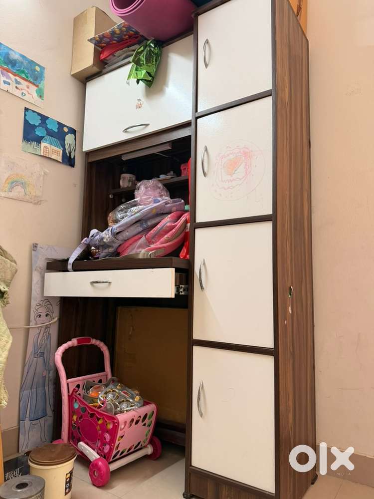 Wooden Wardrobe / Kids Storage Unit for Sale/ Study Table