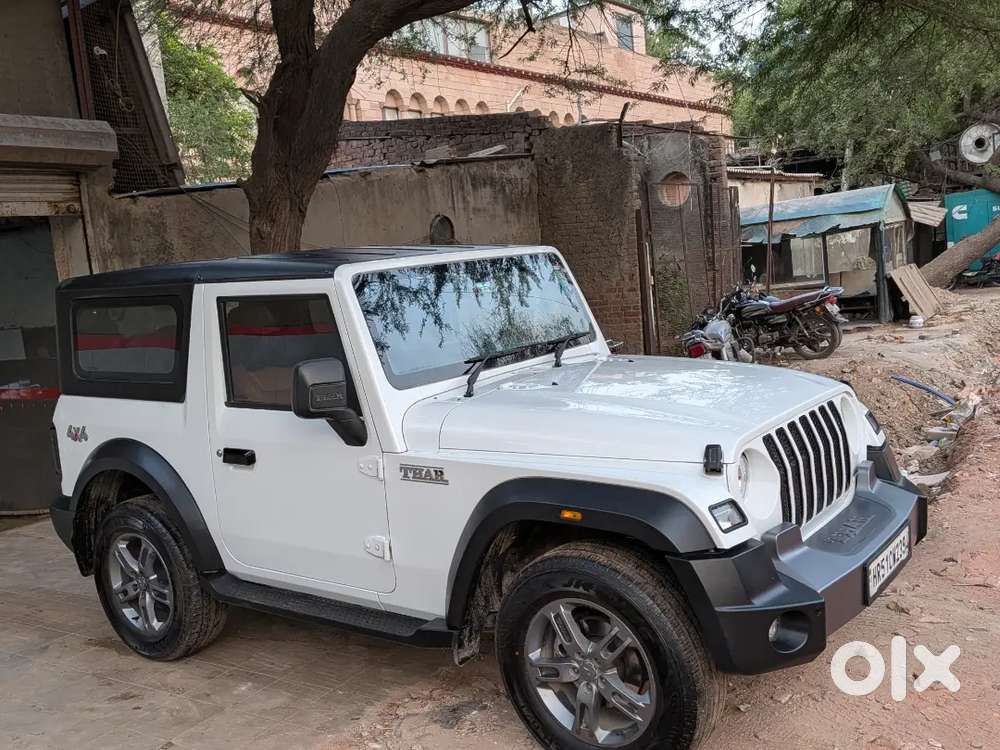 Mahindra Thar White Colour