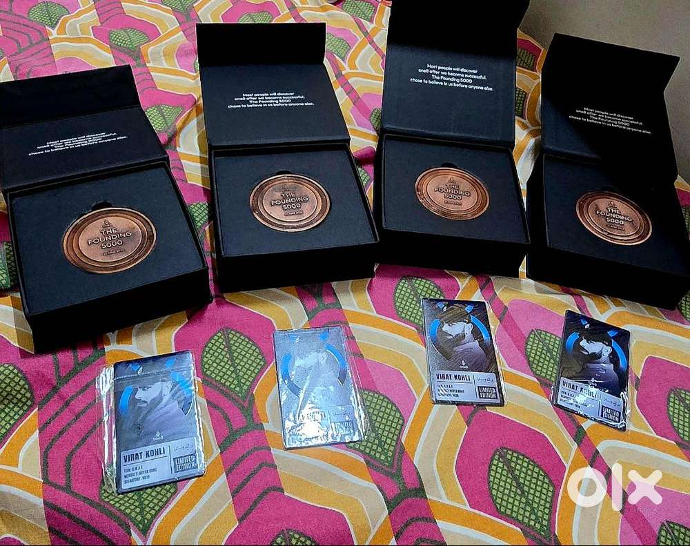 Virat kohli metal card one8 medal